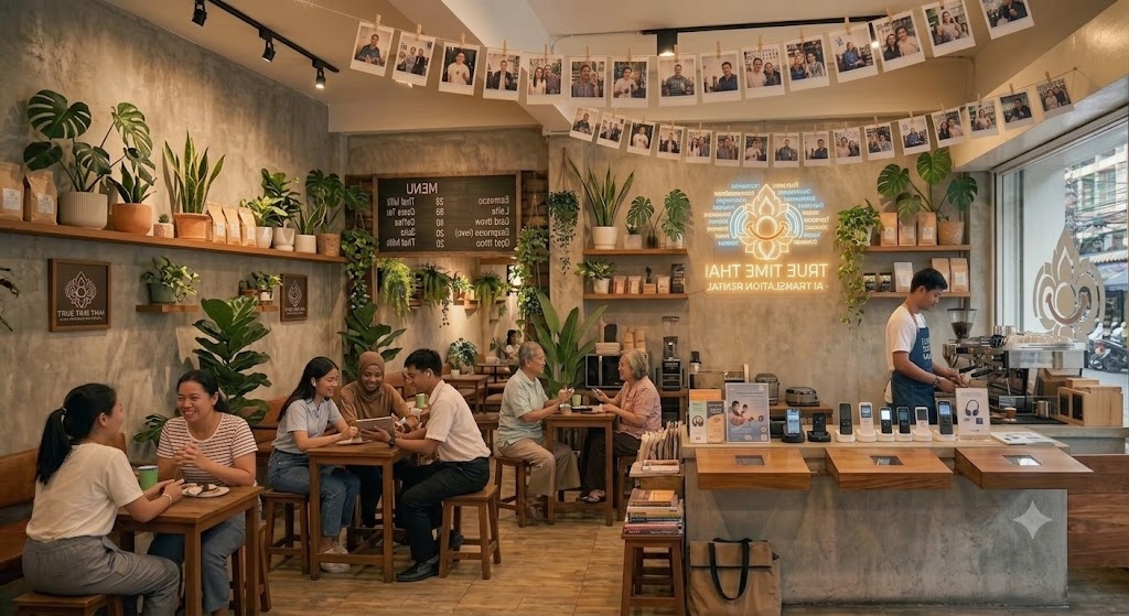 True Time Thai Coffee Bar Lounge Cafe Area